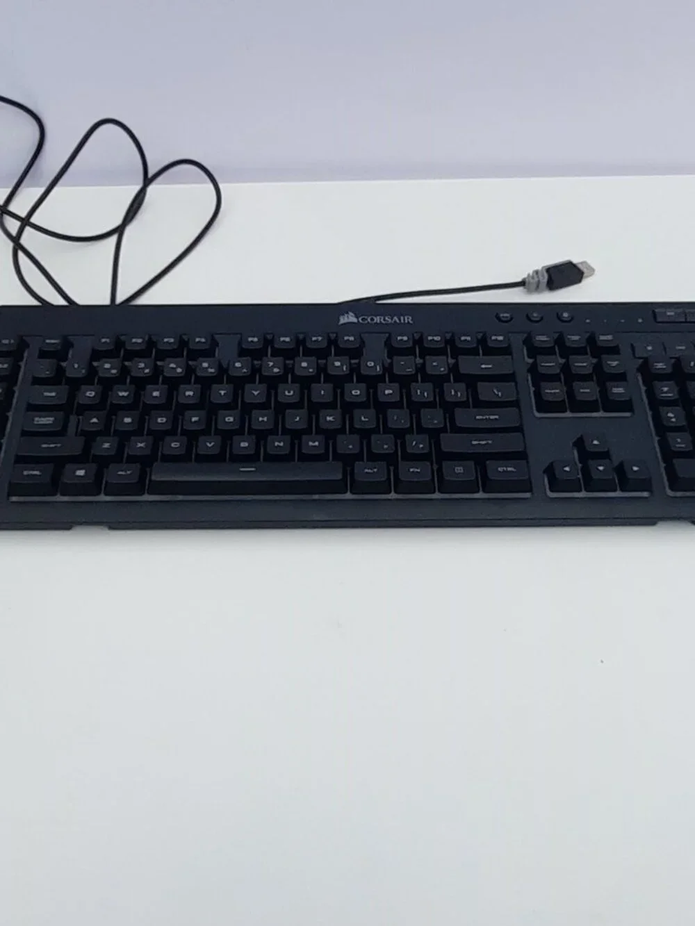 Corsair K55 RGB Gaming Keyboard Wired Backlit USB Tested Working